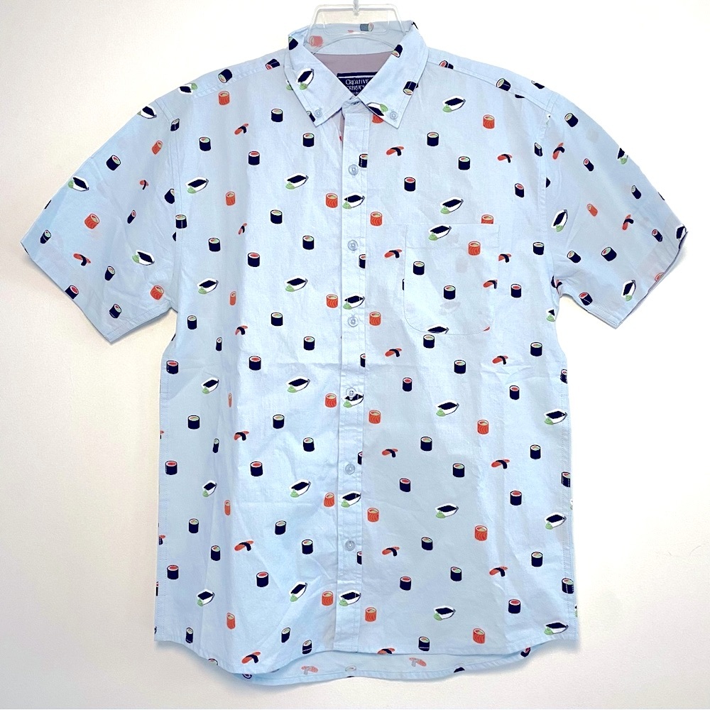 Creative Destruction - Sushi Theme Button Down Sh… - image 1